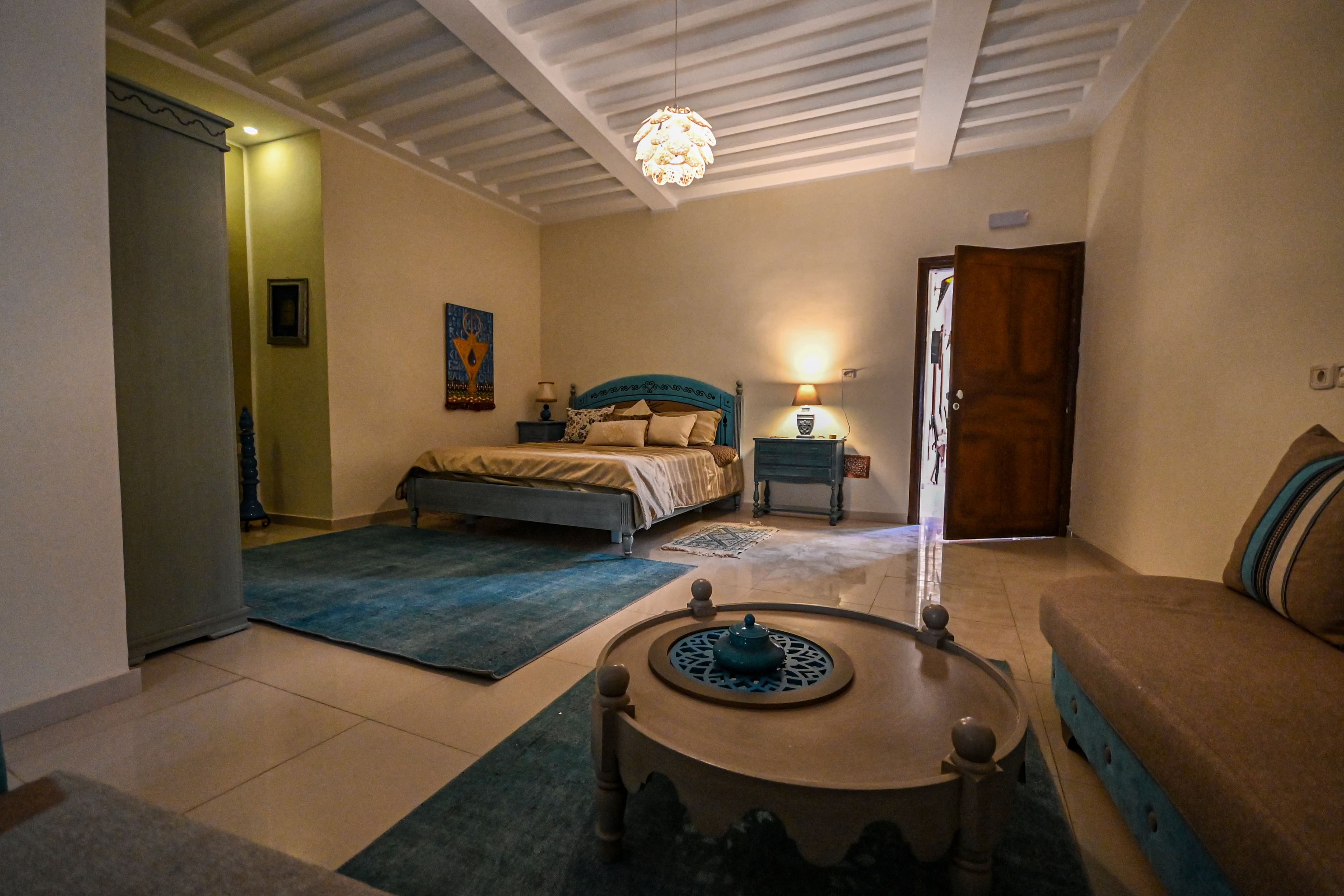 Yasmine chamber at Palais Harran — Above the medina's alleys